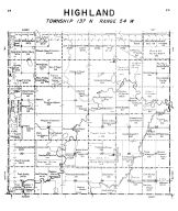 Highland Township, Cass County 1951